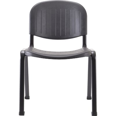 Lorell Low Back Stacking Chairs, Black, 4/Carton (LLR62125)