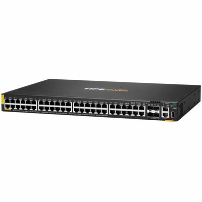 Aruba CX 6200F 48-Port Gigabit Ethernet PoE Managed Switch, 10Gbps, Gray (JL727B#ABA)