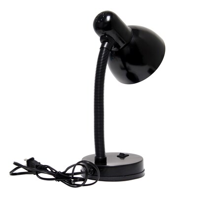 Simple Designs LED Desk Lamp, 13.85", Black (LD1003-BLK)