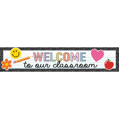 Teacher Created Resources Cool for School Welcome to Our Classroom Banner, 6/Pack (TCR9327-6)