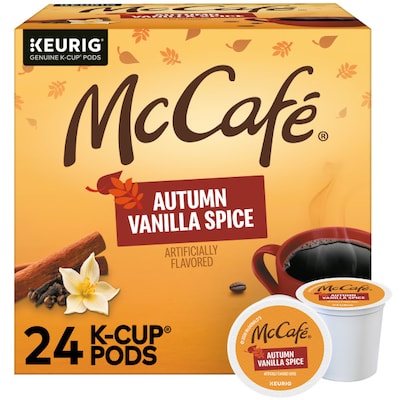 McCafe Autumn Vanilla Spice Coffee Keurig® K-Cup® Pods, 24/Box (5000394536)