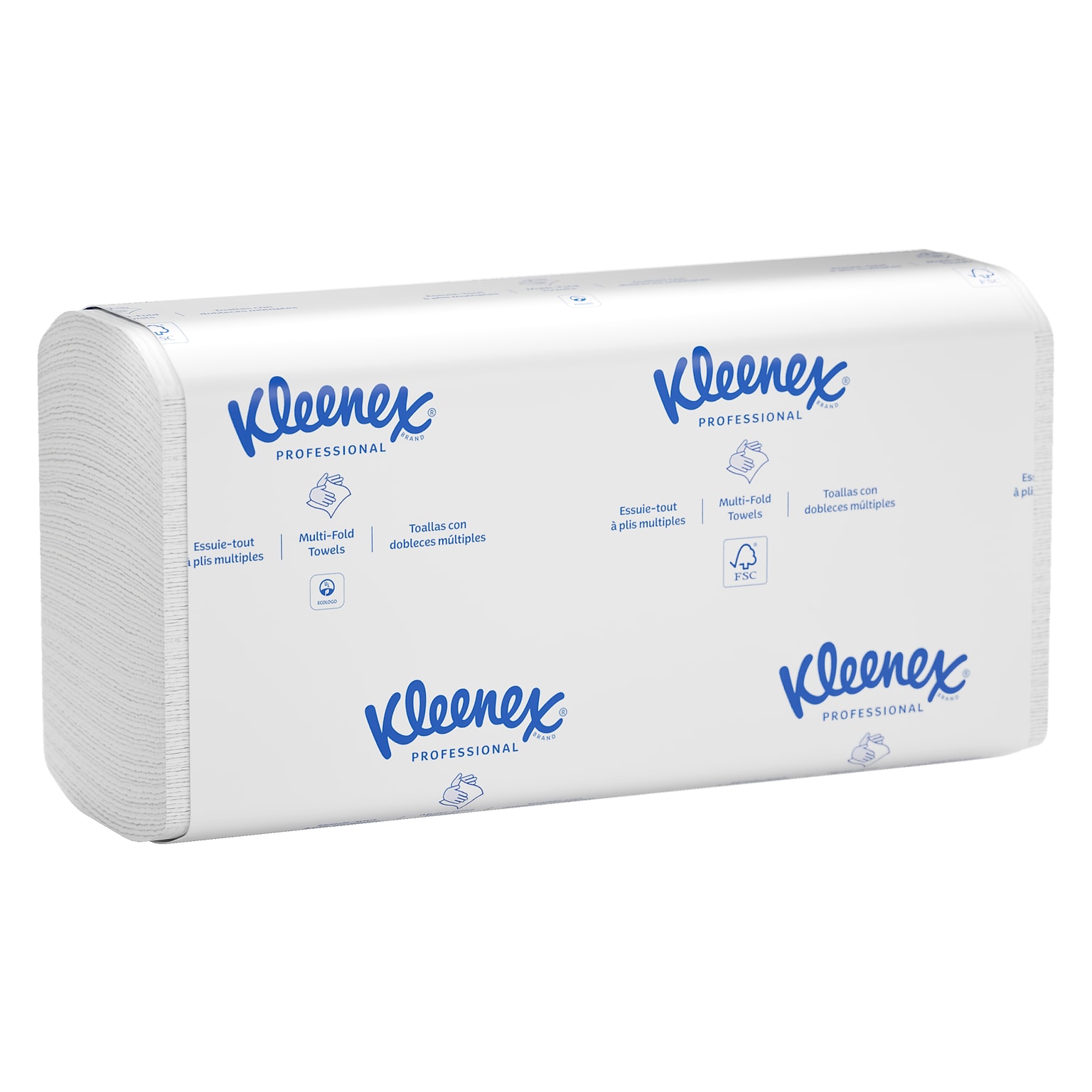 Kleenex Premiere Recycled Multifold Paper Towels, 2-ply, 120 Sheets/Pack, 25 Packs/Carton (13254)