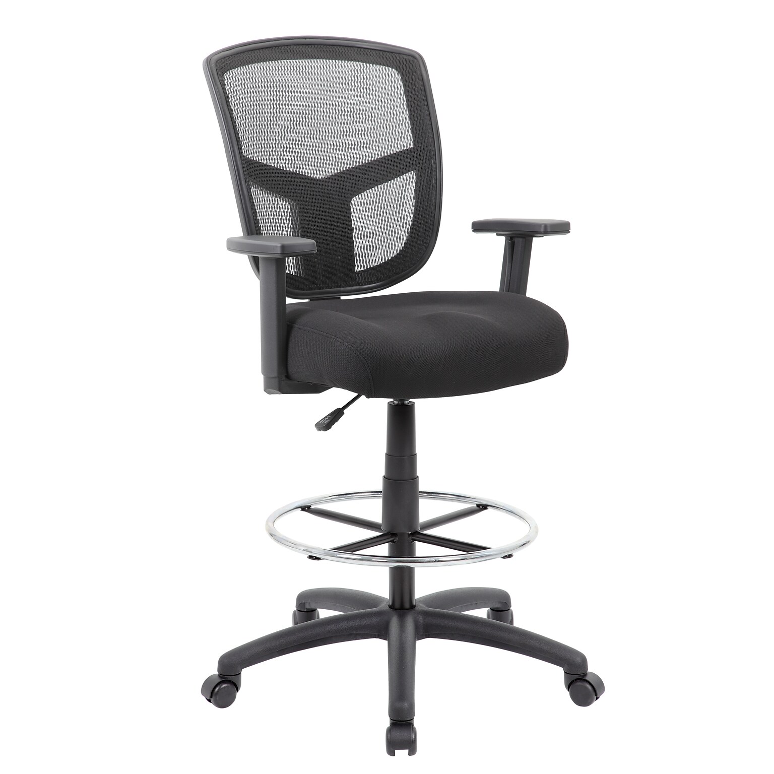 Boss Contract Mesh Drafting Stool, Black (B16021)