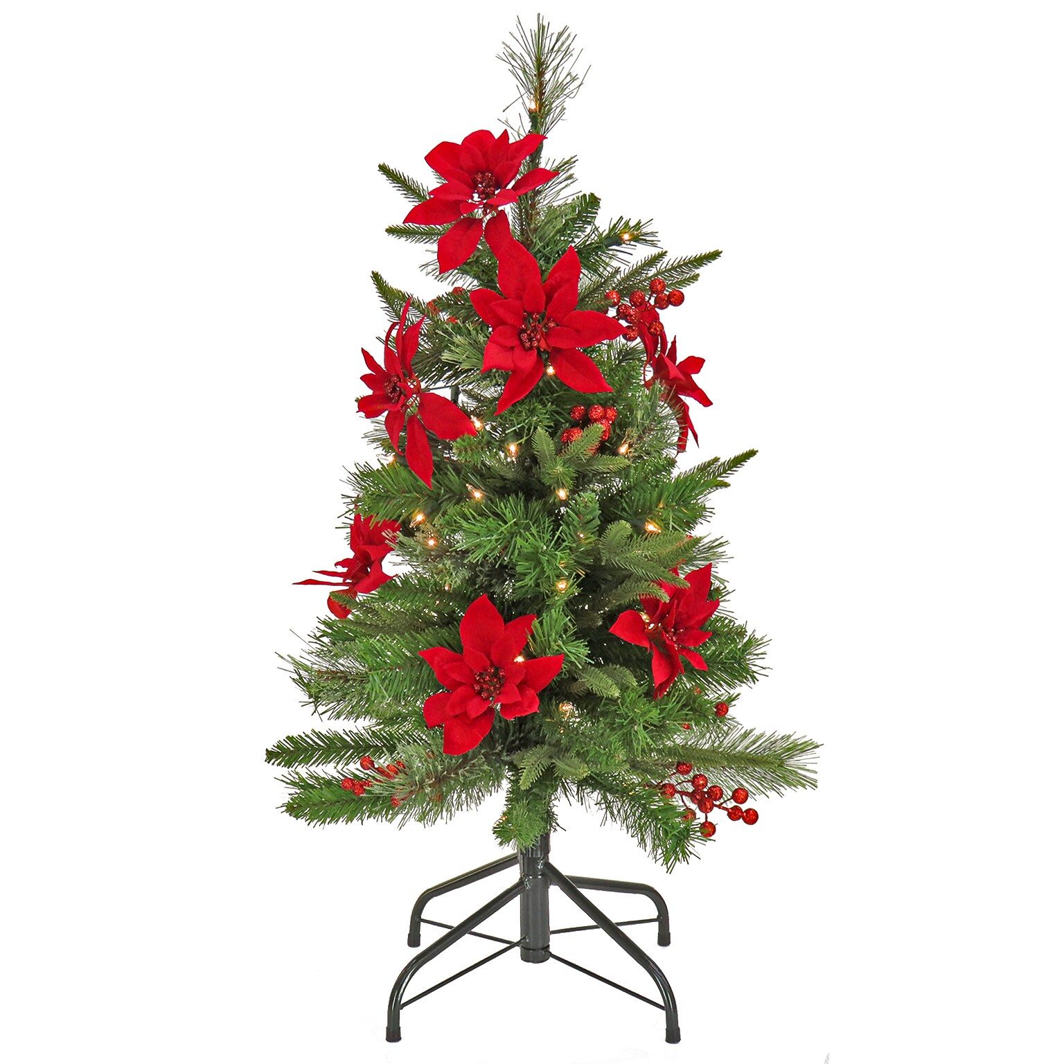 National Tree Company 3 Colonial Fir Slim Tree with Clear Lights (QPECO8-302-30)