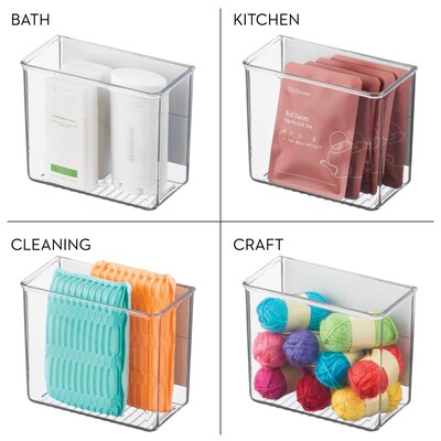 iDesign Magnetic Organizer Bins for Laundry Room - Holds Stain Removers, Dryer Sheets, and Detergent Pods