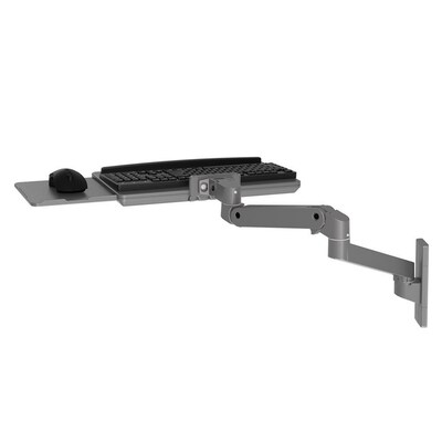 Ergotron LX Pro Adjustable Wall Mount  Full-Sized Keyboard Arm, Dark Gray (45-685-293)