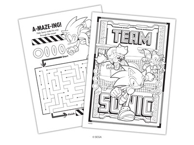 bendon Sonic Jumbo Coloring Book (61314)