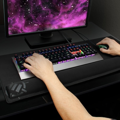 Accessory Power XXL Extended Foam Non-Skid Gaming Mouse Pad/Wrist Rest Combo, Black (ENPCPXW100BOEW)
