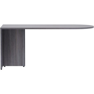 Lorell Essentials 29"H x 66"W Desk Peninsula, Weathered Charcoal (LLR69593)