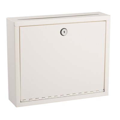 AdirOffice Multipurpose Drop Box Mailbox with Suggestion Cards, Large, White (631-03-WHI-PKG)