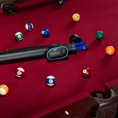 Casemaster Q-Vault Supreme Black with Blue Trim Cue Case (51-0706-03)