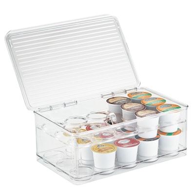 iDESIGN 29-Compartment Plastic Coffee Organizer, Clear (63630)