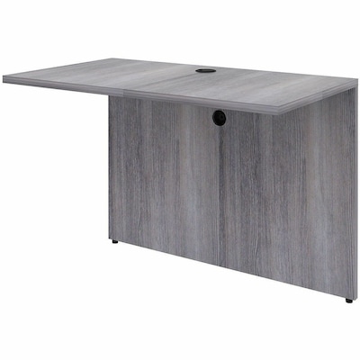 Lorell Essentials 23.62"D x 41.37"W Rectangular Bridge, Weathered Charcoal (LLR69529)