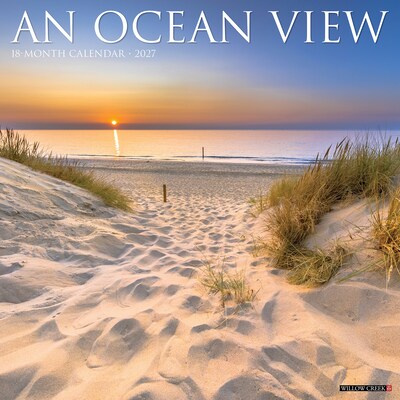 2027 Willow Creek Ocean View 12 x 12 Monthly Wall Calendar, Assorted Colors (61589)