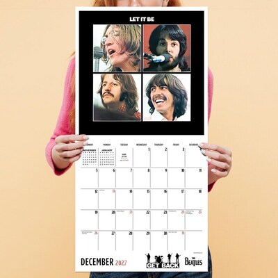 2027 TF Publishing The Beatles: Albums 12" x 12" Monthly Wall Calendar, Multicolored (27-1101)