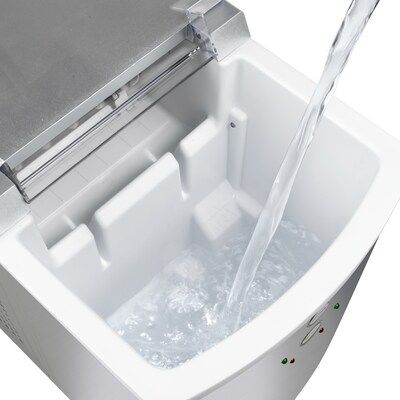 Igloo 33-Pound Automatic Portable Countertop Ice Maker Machine, Stainless Steel (IGLICEB33SS)