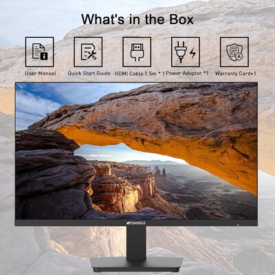 Sansui 24" FHD 120Hz LED Adaptive-Sync Monitor, Black (S24X3AFK)