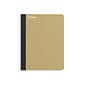 Staples Premium Composition Notebook, 7.5" x 9.75", Wide Ruled, 100 Sheets, Brown (TR52119)