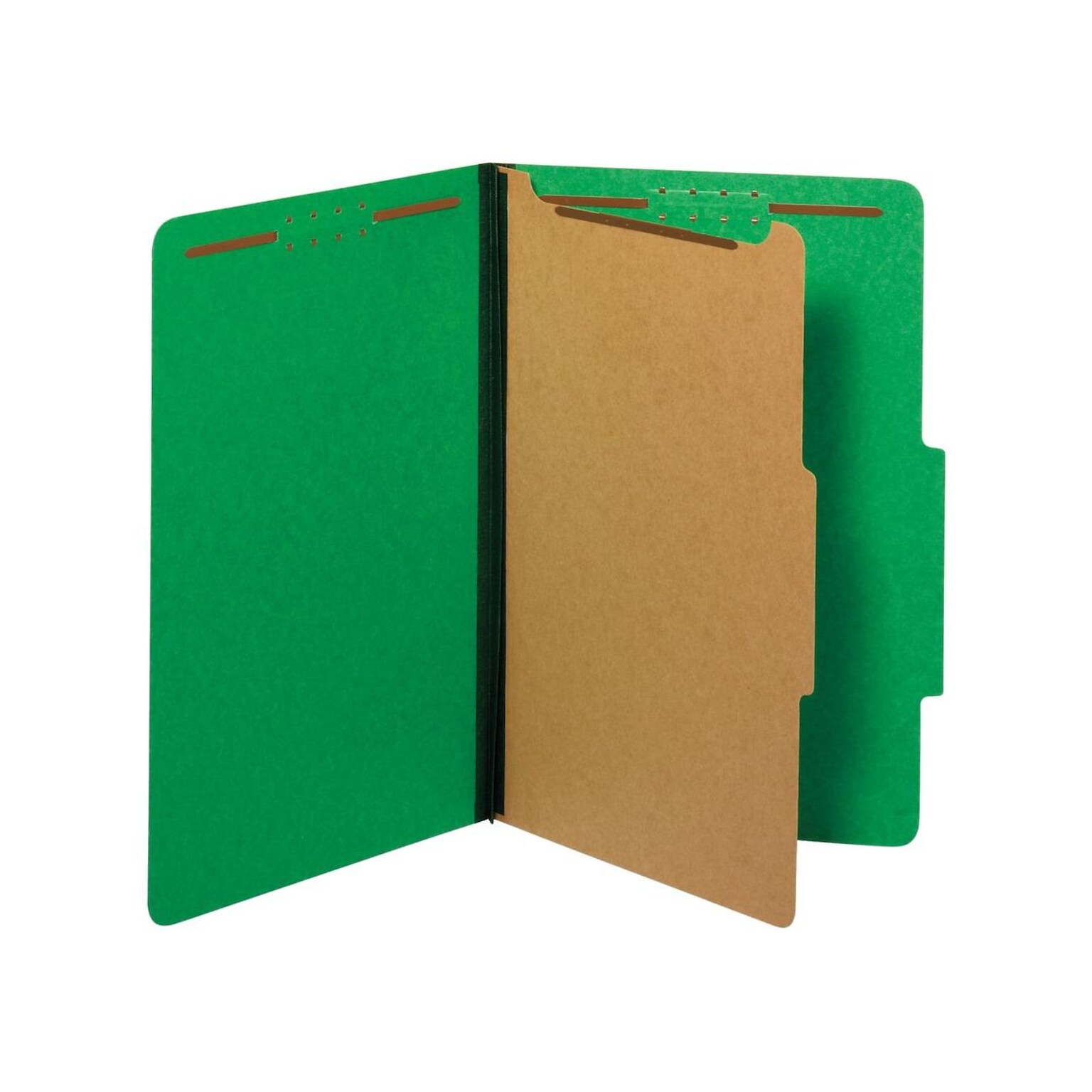 Pendaflex Pressboard Classification Folder, 1-Dividers, 1 3/4 Expansion, Legal Size, Dark Green, 10/Box (28733P)