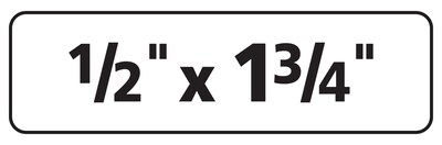 Avery Sure Feed Laser/Inkjet ID Labels, 1/2" x 1-3/4", White, 2,000 Labels/Pack (6467)