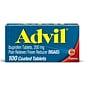 Advil Ibuprofen Pain Reliever/Fever Reducer, 200mg, 100/Box (015040)