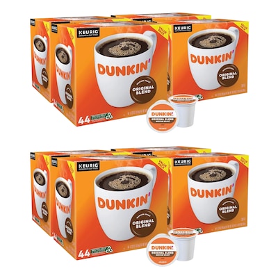 Dunkin' Original Blend Coffee Keurig® K-Cup® Pods, Medium Roast, 352/Carton
