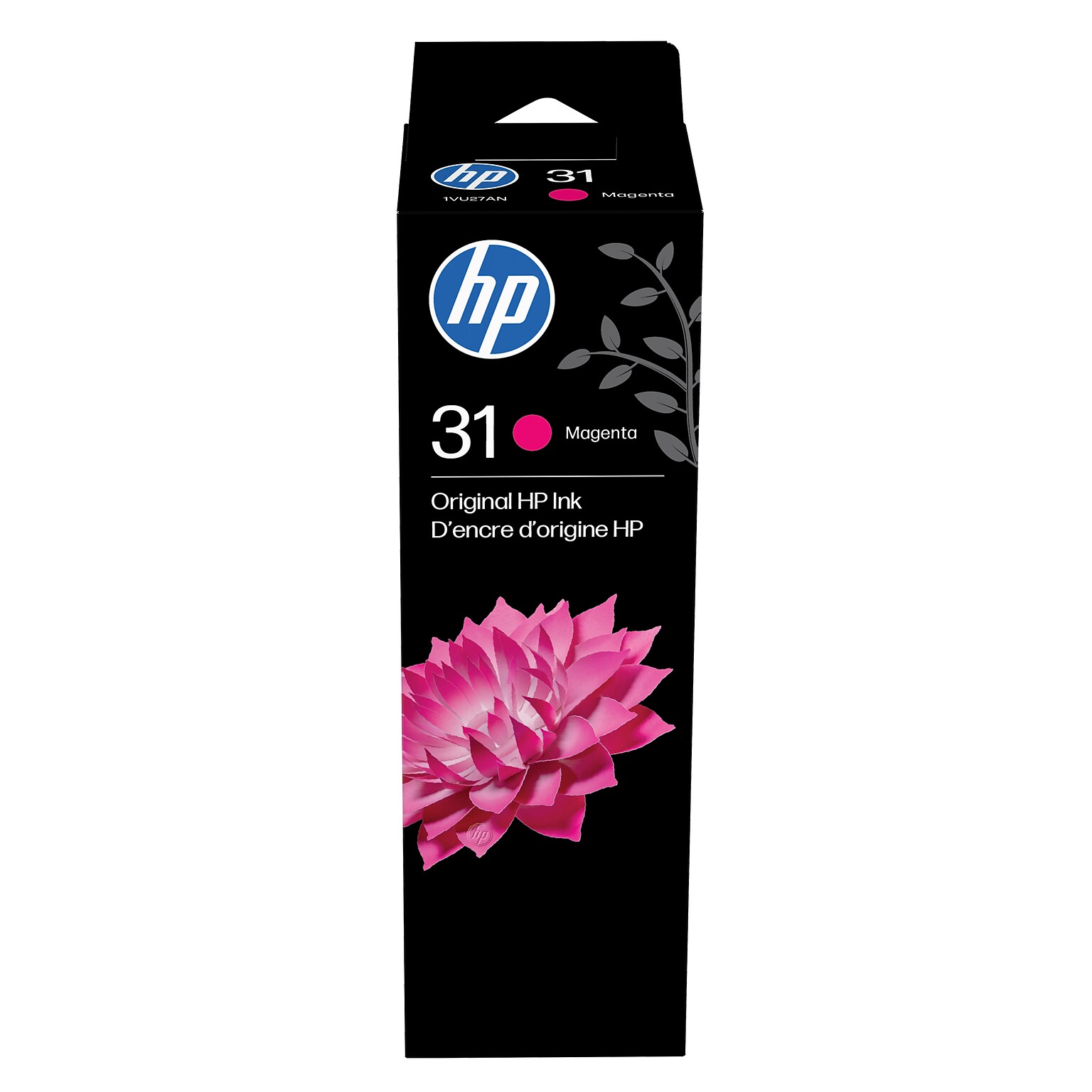 HP 31 Magenta Standard Yield Ink Cartridge Refill, Prints Up to 8,000 Pages (1VU27AN)