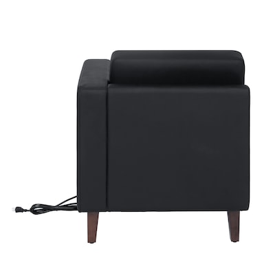 Flash Furniture Hercules Artemis LeatherSoft Right Arm Reception Chair, Black (ZB8921CRABLK)