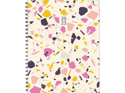 2023 Willow Creek Modern Terrazzo 6.5 x 8.5 Weekly Planner, Multicolor (30004)