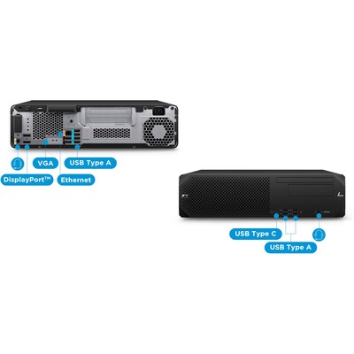 HP Z2 G9 Desktop Computer, Intel Core  i7 14700K, 32GB Memory, 1TB SSD, Windows 11 Professional (A1NU5UT#ABA)