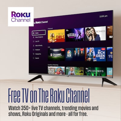 Westinghouse 43" Edgeless QLED 4K Ultra HD Roku TV (WR43QX400)