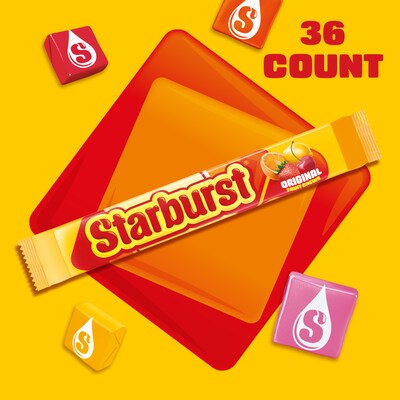 Starburst Original Fruit Chews Candy, 2.07 oz., 36/Box (MMM01151)