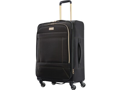 American Tourister Belle Voyage Polyester 4-Wheel Spinner Luggage, Black (92428-1041)