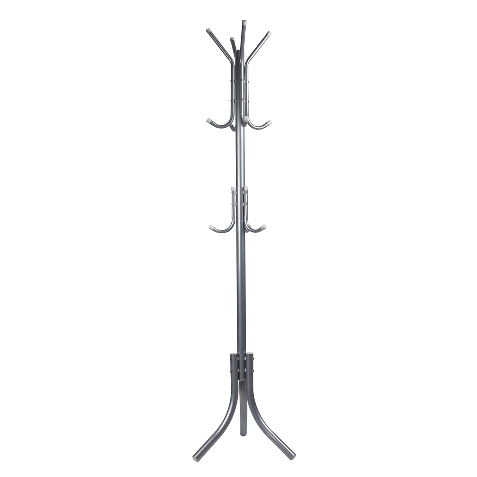 Mind Reader 68.32 x 17.5 Coat Stand, Silver, Metal (COATRACK11-SIL)