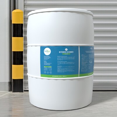 Simpleaf Clean Kitchen Cleaner & Degreaser Concentrate, Citrus Zest, 55 Gallon (SKCPL0155GCZCon)