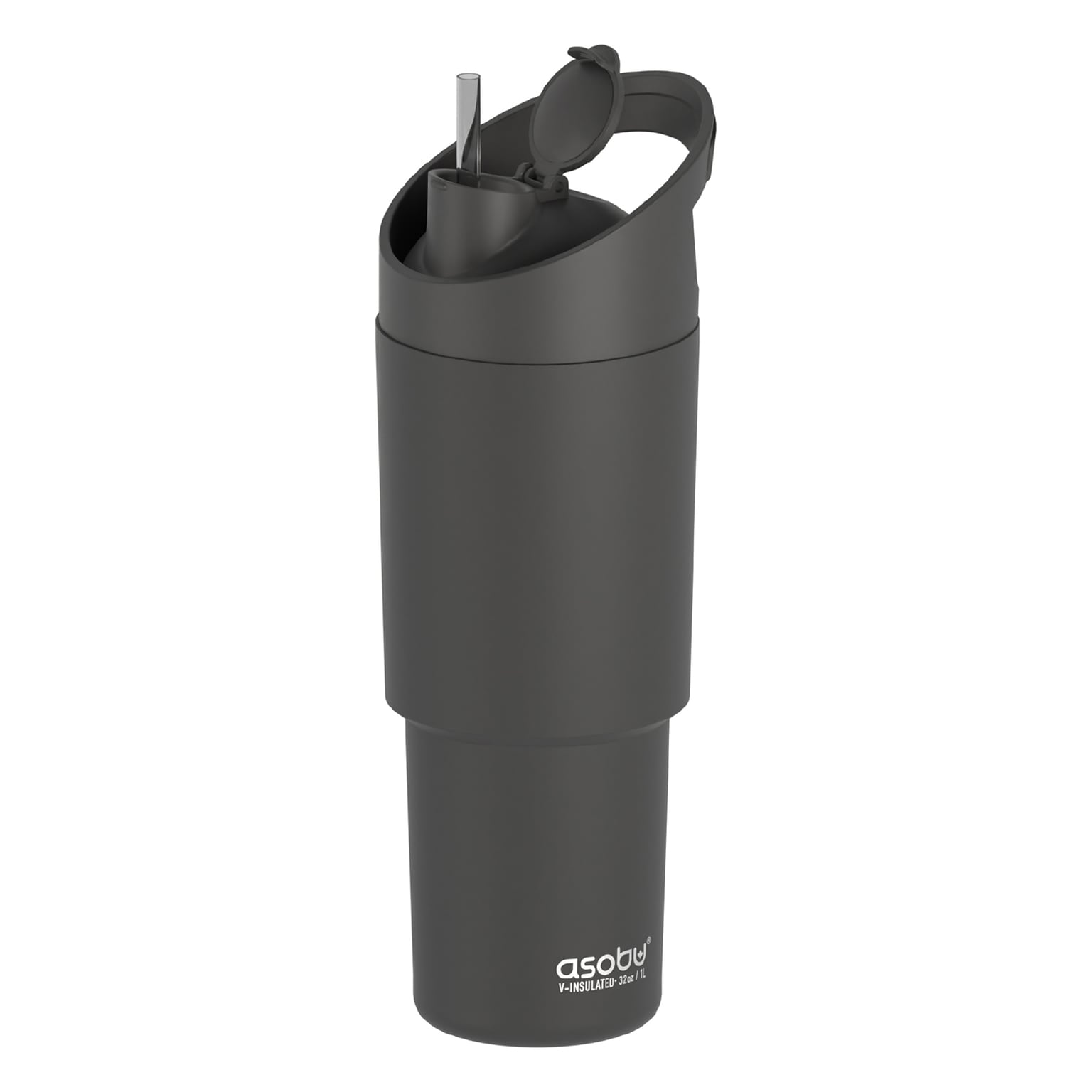 ASOBU Cosmic Stainless Steel Double Wall Insulated Water Bottle, 32 oz., Black, (ADNABF77BK)