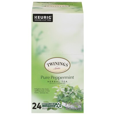 Twinings of London  Pure Peppermint Herbal Tea, Keurig® K-Cup® Pods, 24/Box (TNA85813)
