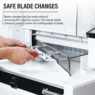 Triumph 6655 25 1/2" Guillotine Paper Cutter, White (CU0491)