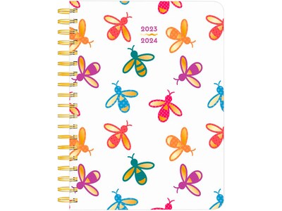 2023-2024 Plato Busy Bees 6 x 7.75 Academic & Calendar Weekly Planner, Paperboard Cover, Multicolor (9781975457402)