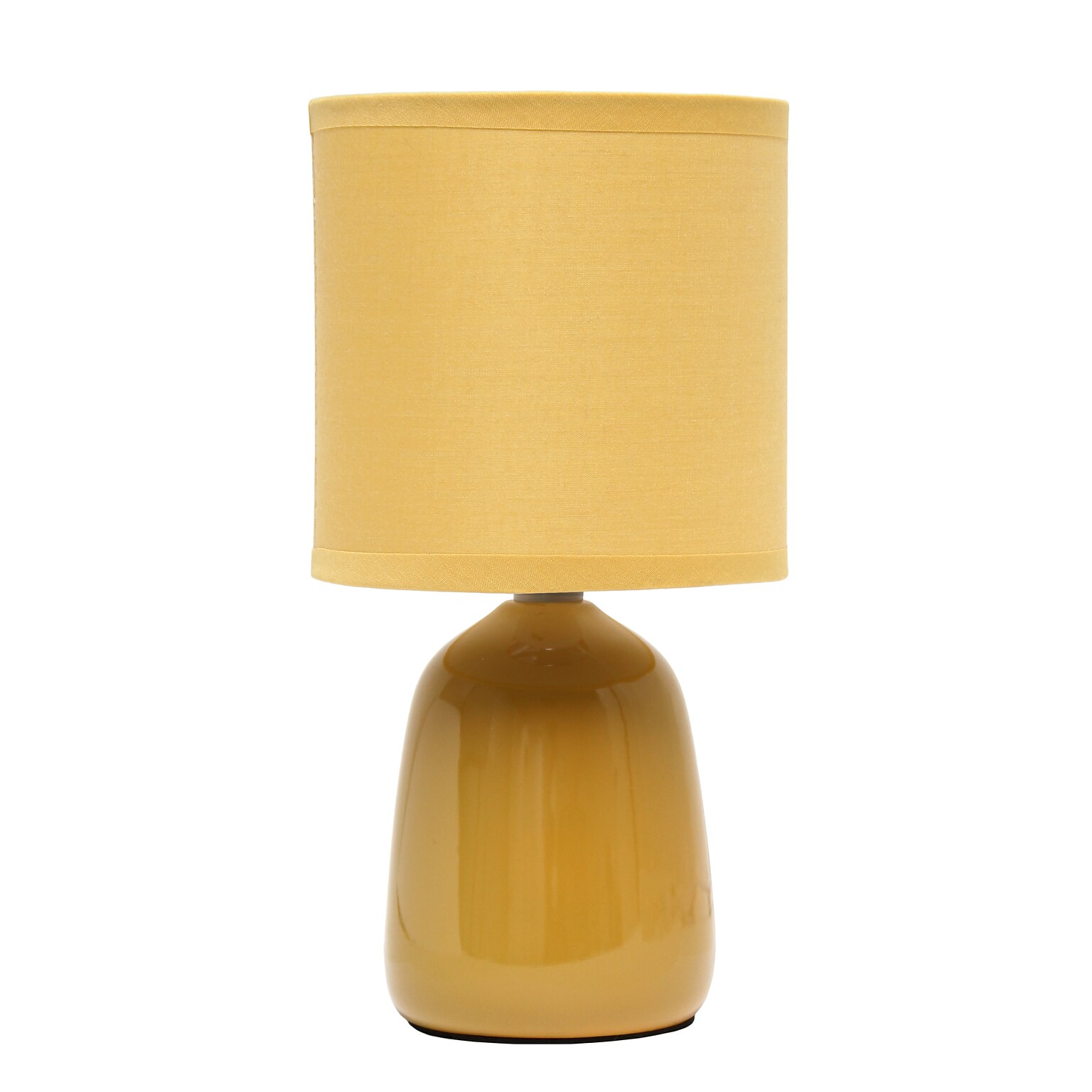 Simple Designs Table Lamp, Mustard Yellow (LT1134-MST)