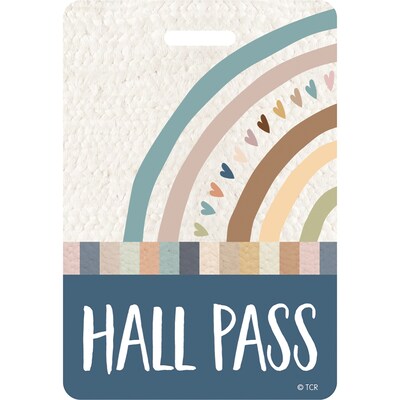 Teacher Created Resources Everyone is Welcome Hall Pass with Lanyard, 4/Pack, 3 Packs (TCR20323-3)