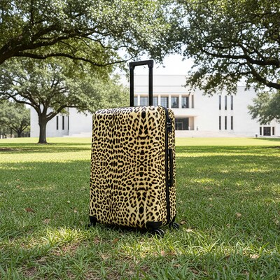 InUSA Prints 28" Hardside Suitcase, 4-Wheeled Spinner, TSA Checkpoint Friendly, Cheetah Animal Print (IUAPC00L-CHE)