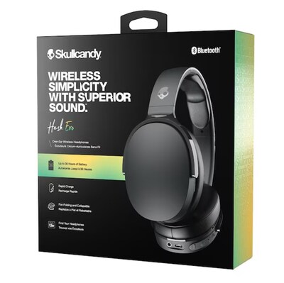 Skullcandy Hesh Evo Wireless Over Ear Headphones, Bluetooth, Black (SKD6HVWN740)