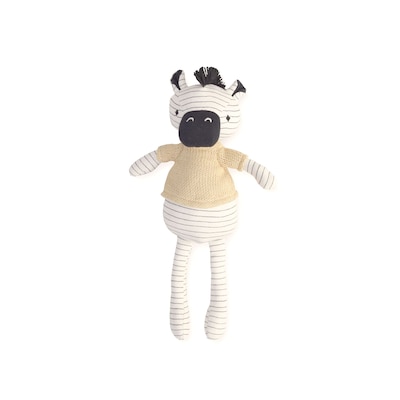 Crane Baby Kendi Zebra Plush Toy, White (BC-120PT-2)