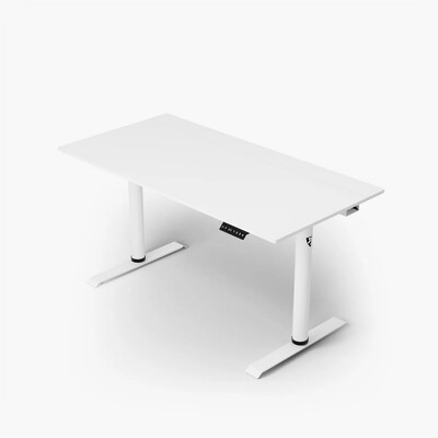 Arozzi Arena Nordico 55W Electric Adjustable Standing Desk, White (ARENANRDWTWT)