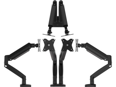 J5Create Adjustable Dual Monitor Arms, Up to 32", Black (JTSA102)