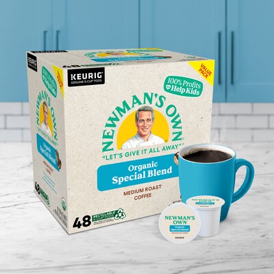Newman's Own Special Blend Coffee Keurig® K-Cup® Pods, Medium Roast, 48/Box (373293)