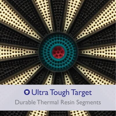 Fat Cat 727 Electronic Dartboard, 13.5" Compact Target (42-1010)