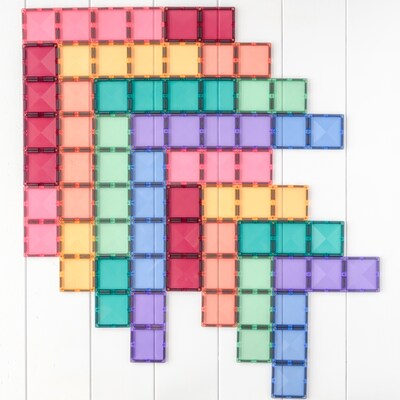 Connetix Magnetic Tiles Pastel Rectangle Pack, 24 Pieces (CNTP00024RE)