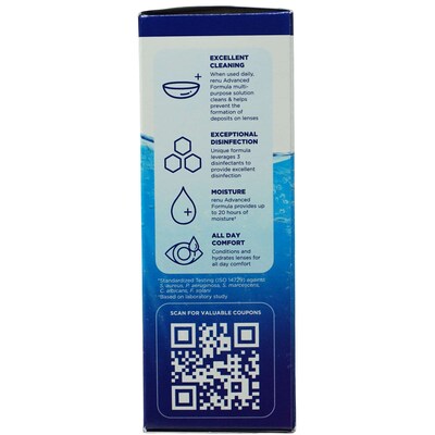Renu Advanced Formula, 2 oz Bottle, 6 Bottles/Bag, 18 Bags/Carton
